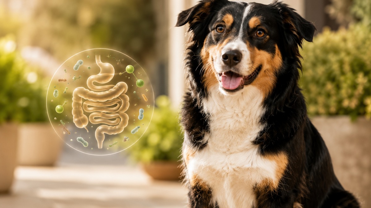 Chien en bonne santé et microbiote intestinal